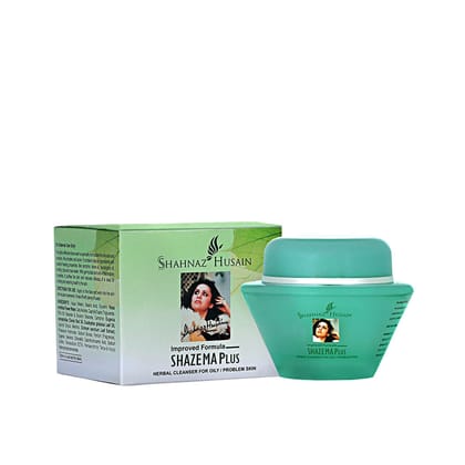 Shahnaz Husain Shazema Plus Herbal Cleanser For Oily Problem Skin (40gm)-40gm