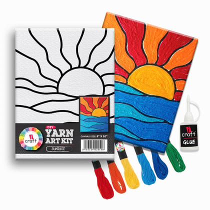 ICRAFT DIY YARN ART KIT SUNRISE-Sunrise