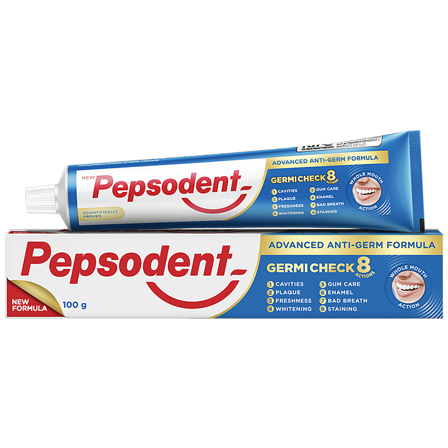 Pepsodent Germicheck+ 12H Germ Protection Toothpaste, 100 G