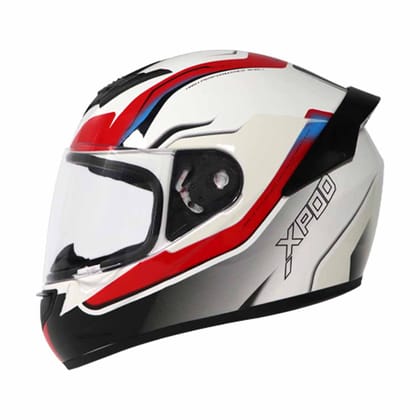 TVS Racing XPOD Speedy White Red Helmet-XL