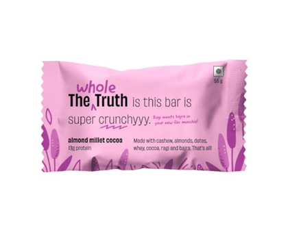 The Whole Truth | 13g Protein Bar | Almond Millet Cocoa