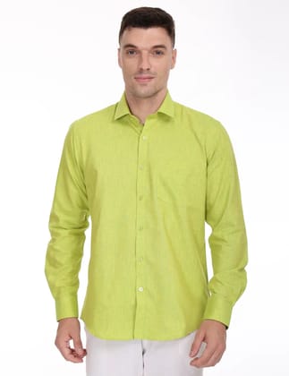 Linseed Green Colour Full Sleeve Shirt - 17001-38