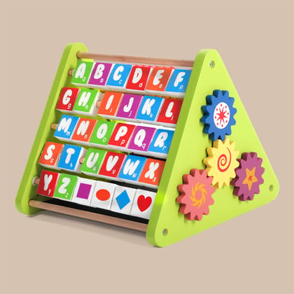 Wooden 5-In-1 Activity Triangle - Learning Toy (2+ Years)