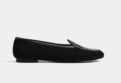 ERICA LEATHER LOAFERS IN BLACK-EU 36/UK 3