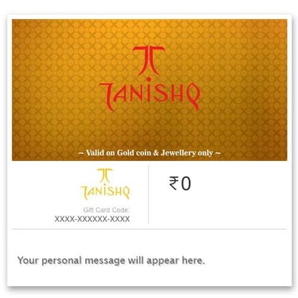 Tanishq Gold Coin E-Giftcard-Redeemable on Stores