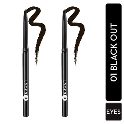 Sugar Kohl Of Honour Intense Kajal - Black Out (Blister Duo)-1pcs