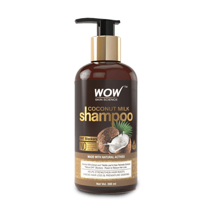 WOW Skin Science Coconut Milk Shampoo, 300 ml Bottle