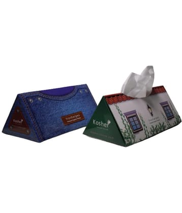 Kosher tissue Pyramid Tissue Box Dry Wipes ( 250 Pcs ) Pack of 5