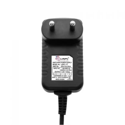 LRIPL LRIPL117 Power Adapter 7.2V 1A with DC Pin for wifi router (Black)