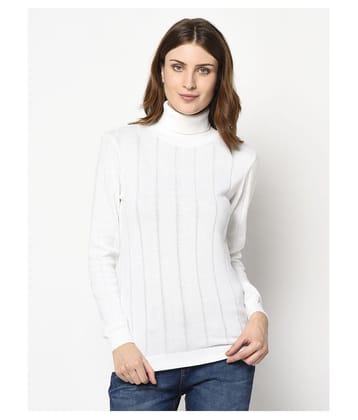 98 Degree North Cotton White Pullovers - S