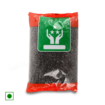 3 S Pulses Urad Whole (Black), 500 gm Pouch