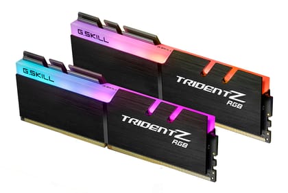 G.Skill Trident Z RGB 32GB(16GBx2) DDR4-3600MHz CL18-22-22-42 1.35V Desktop Memory RAM - F4-3600C18D-32GTZR, Black