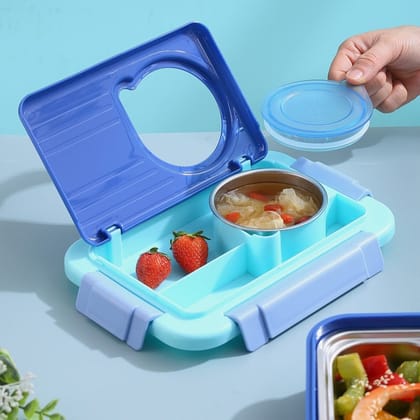 Bento Lunch Box -6 Compartment-Blue