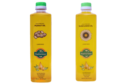 Ground nut oil 1l + Sunflower oil 1l