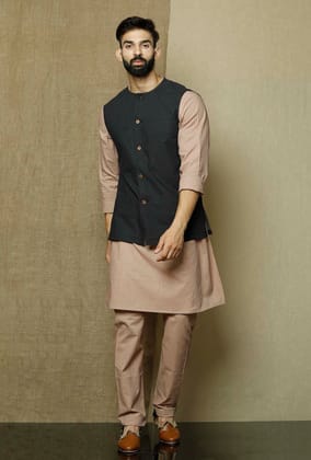 Onyx  Cotton Nehru Jacket-42