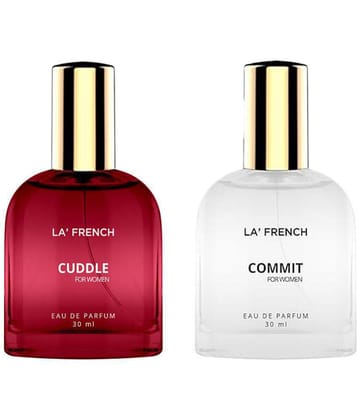 LA FRENCH -  Cuddle & Commit Eau De Parfum (EDP) For Unisex  60ml  ( Pack of 2 )