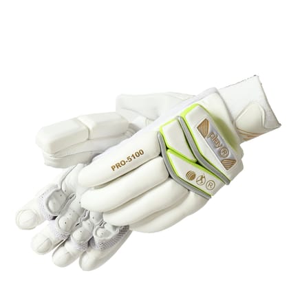 Pro-5100 Batting Gloves-Right Hand / White / Leather