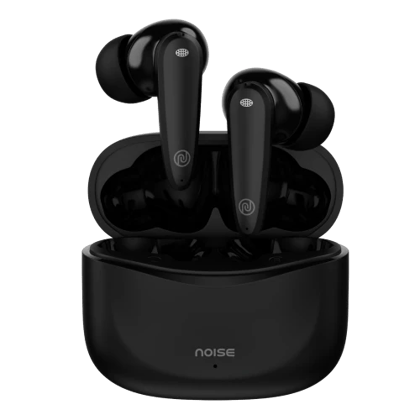 Noise Buds VS106 Truly Wireless In-Ear Earbuds with 50H Playtime, Quad Mic with ENC, Instacharge (10 min = 200 min),Ultra-Low Latency(up to 40ms), 10mm Driver, and BT v5.3 Jet Black