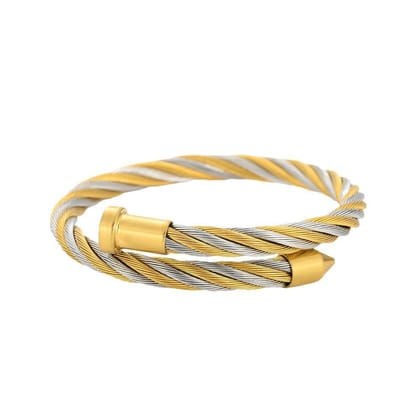 TwoTone Bracelet-Silver & Gold