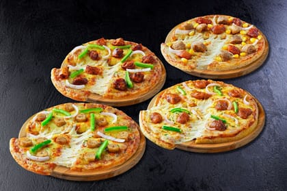 4 Non-veg Regular Pizza Combo