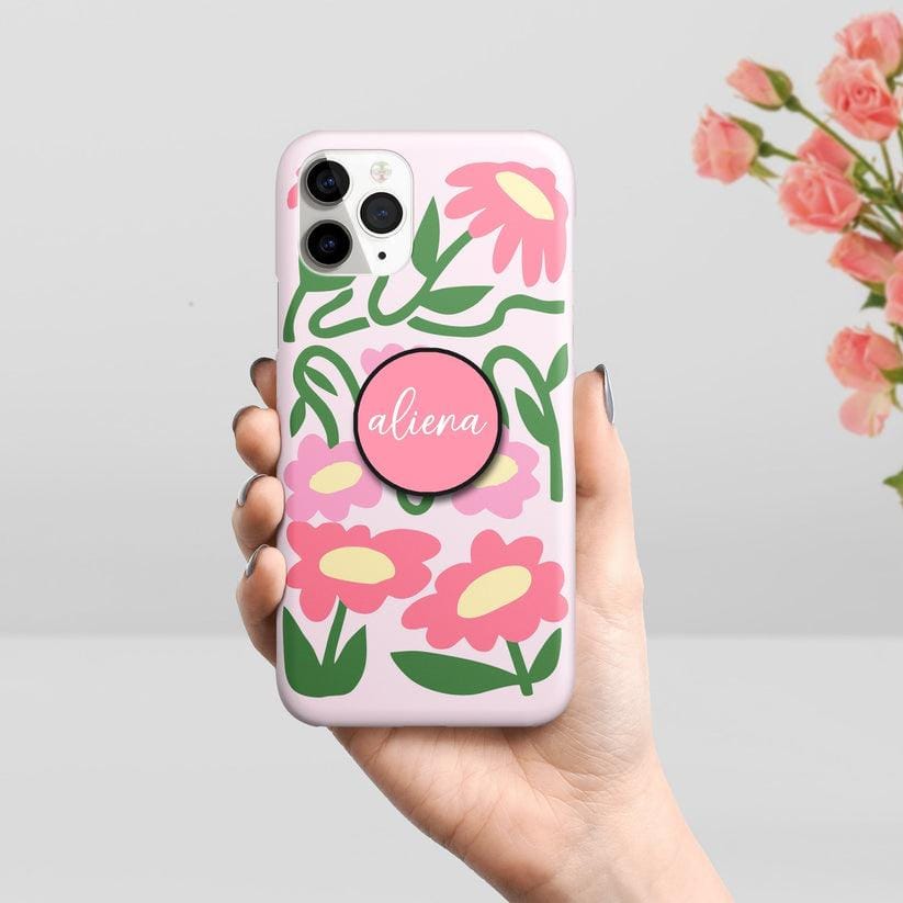 Cute Pastel Florals Phone Case Cover Color For OnePlus-OnePlus Nord (AC2001) / With Holder