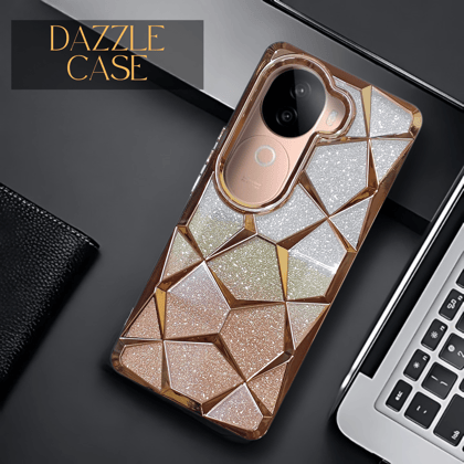 Dazzle Golden Silicone case for Vivo V40E