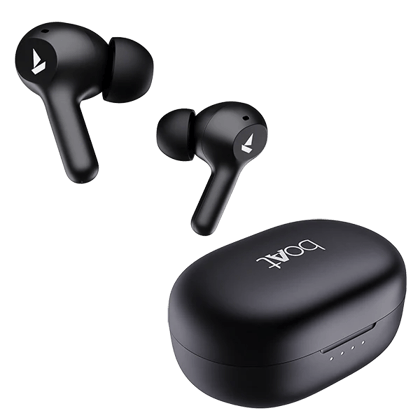 boAt Airdopes 71 | Wireless Earbuds with 40 Hours Playback, BEAST™ Mode, ENx™ Technology, Dual Mic with ENx™ Technology Active Black