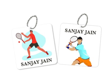 Bag Tags - Tennis Superstar-2 / Square