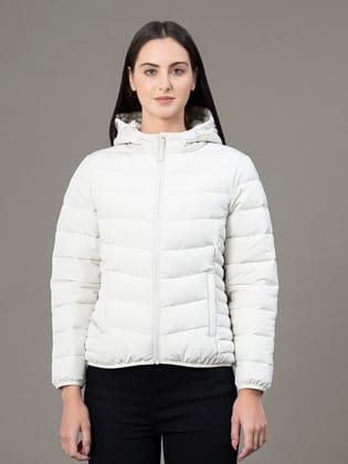 RedTape Hooded Jacket for Women | Padded & Water Resistant Finish | Enhanced Comfort