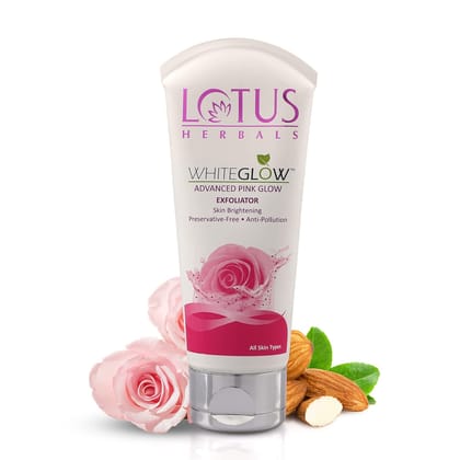 Lotus Herbals White Glow Advanced Pink Glow Face Wash, 100 gm | Skin Brightening, Preservative-Free and Anti-Pollution