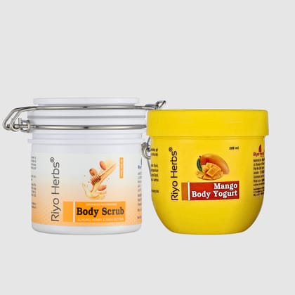 Body Scrub & Mango Body Yogurt Combo