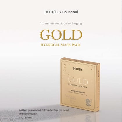 Gold Hydrogel Face Mask - Made in Korea-Face Mask - Pack of 5