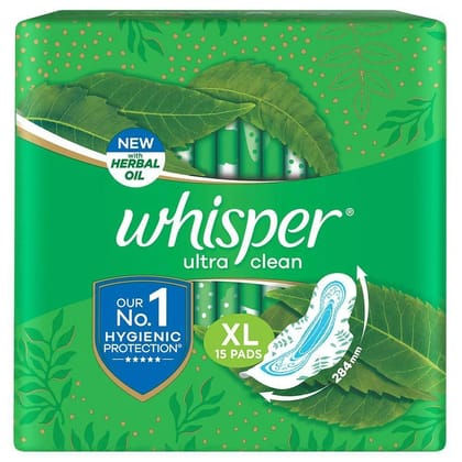 Whisper Ultra Clean XL 15 Pads