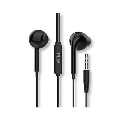 PLAY WE25 Wired Earphones with Mic-PLAY WE25 Wired Earphones with Mic - White