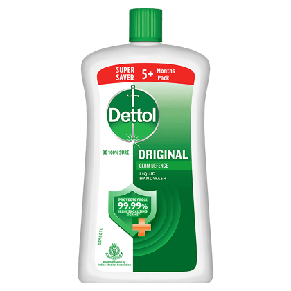 Dettol Liquid Handwash - Original Hand Wash Germ Defence Formula, 10X Better Germ Protection, 900 Ml Refill Bottle