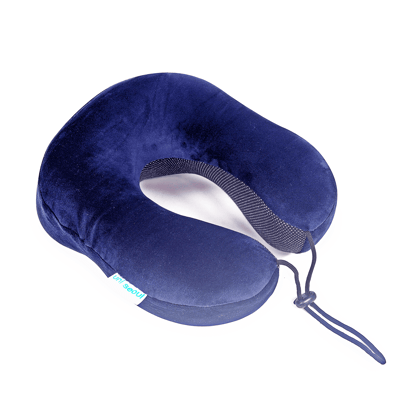 Memory Foam Travel U-Pillow-Blue