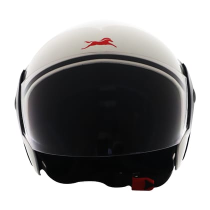 TVS Helmet Half Face Glossy White L