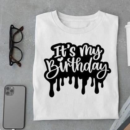 It's My Birthday T Shirt-White / S
