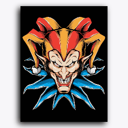 Demon Joker-Canvas Board