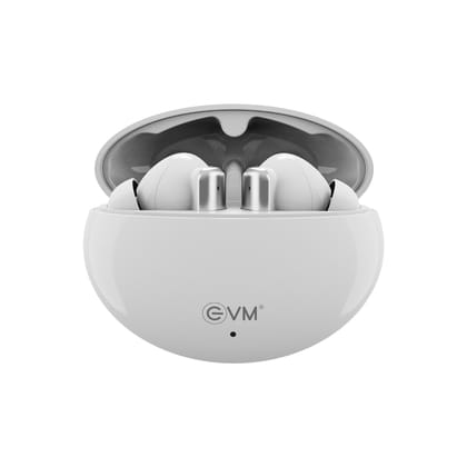 EVM EnBuds ANC TWS 45 Hours Playtime with Anti Noise Cancellation & 4X Mics , 1 Year Warranty (EVM-TWS-02-White)