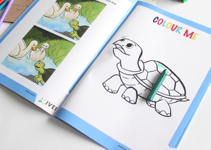 IVEI The Tortoise and the Geese - Workbook and a DIY Puzzle - 4 to 7 yrs