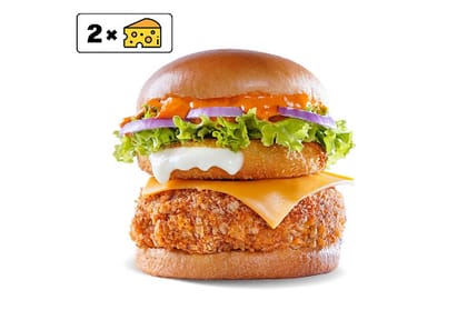 Cheese Blast Spicy Chicken Burger