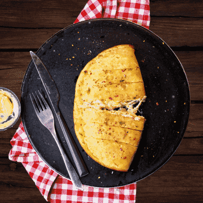 Sweet Corn Stuffed Garlic Bread