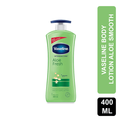 Vaseline Intensive Care Aloe Fresh Body Lotion, 400 ml Bottle