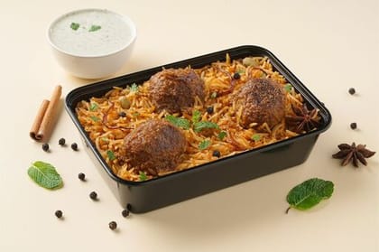 Hyderabadi Mutton Kefta Mini Biryani