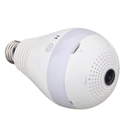 1080P Light Bulb Wireless WiFi Panoramic IP Security Surveillance System Camera with IR Motion Detection, Night Vision, 2 Way Audio for Home, Offices (Pack of 2)