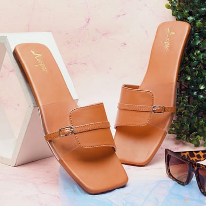 StysleMeUp Tan  Flats-Tan / UK03