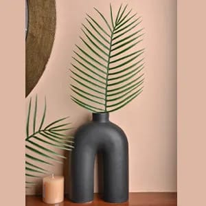 Nordic Leg Vases-10” H / Black / Ceramic