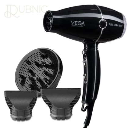 VEGA Professional Pro Dry Hair Dryer - Black (VPPHD-02)