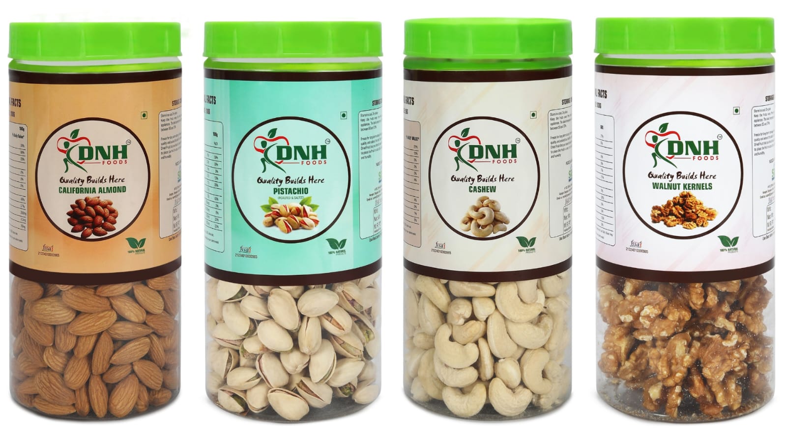 DRY FRUITS COMBO 1 KG  PACK  250G X 4 PC